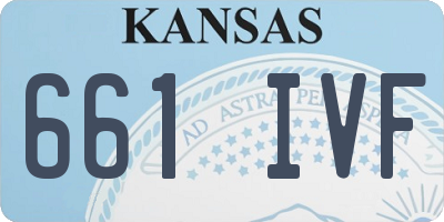 KS license plate 661IVF