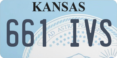 KS license plate 661IVS