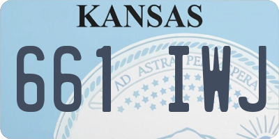 KS license plate 661IWJ
