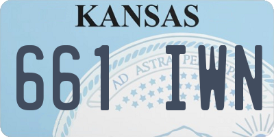 KS license plate 661IWN