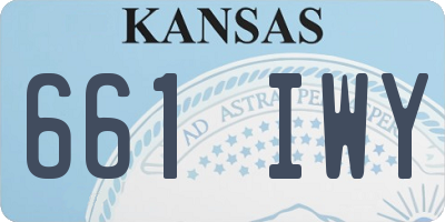 KS license plate 661IWY