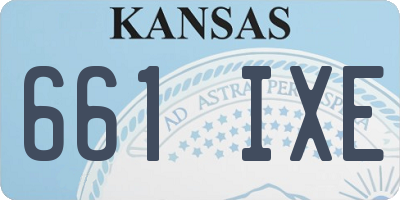 KS license plate 661IXE