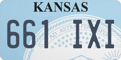 KS license plate 661IXI