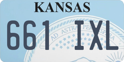 KS license plate 661IXL
