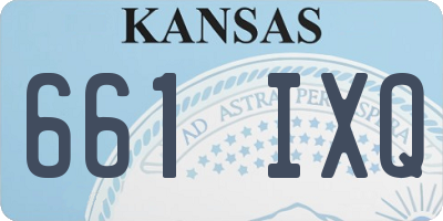 KS license plate 661IXQ