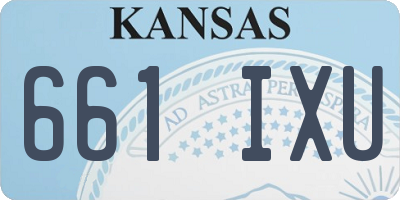 KS license plate 661IXU