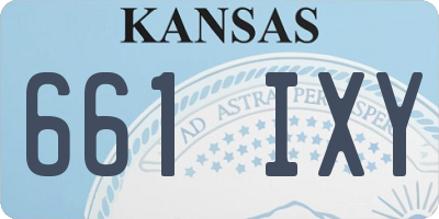 KS license plate 661IXY