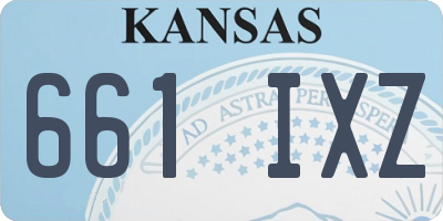 KS license plate 661IXZ