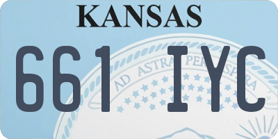 KS license plate 661IYC