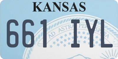 KS license plate 661IYL