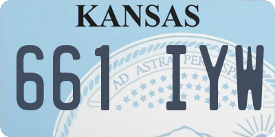 KS license plate 661IYW