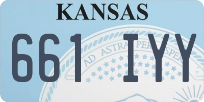 KS license plate 661IYY