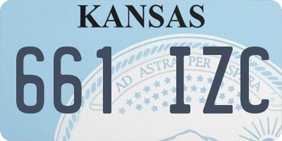 KS license plate 661IZC