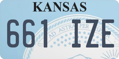 KS license plate 661IZE