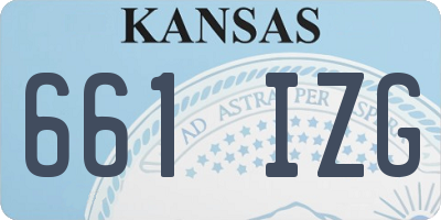 KS license plate 661IZG