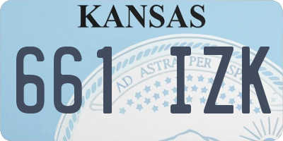 KS license plate 661IZK