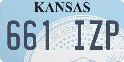 KS license plate 661IZP
