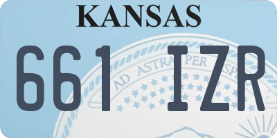 KS license plate 661IZR