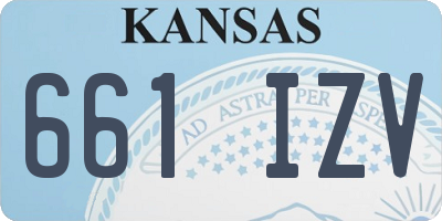 KS license plate 661IZV
