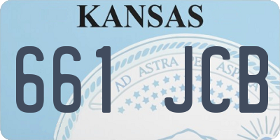 KS license plate 661JCB