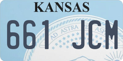KS license plate 661JCM