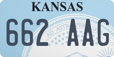 KS license plate 662AAG