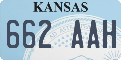 KS license plate 662AAH