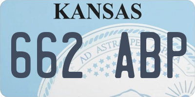 KS license plate 662ABP