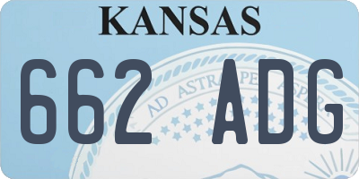 KS license plate 662ADG