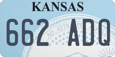 KS license plate 662ADQ