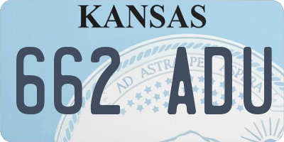 KS license plate 662ADU