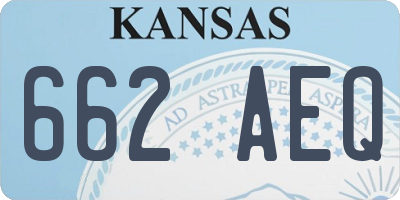 KS license plate 662AEQ