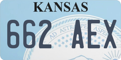 KS license plate 662AEX