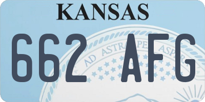 KS license plate 662AFG