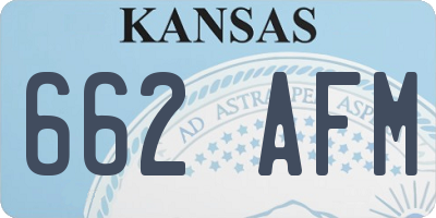 KS license plate 662AFM