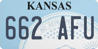 KS license plate 662AFU