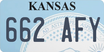 KS license plate 662AFY
