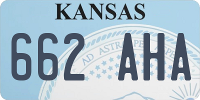 KS license plate 662AHA