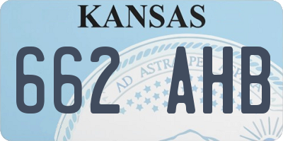 KS license plate 662AHB
