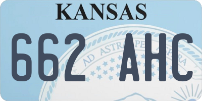 KS license plate 662AHC