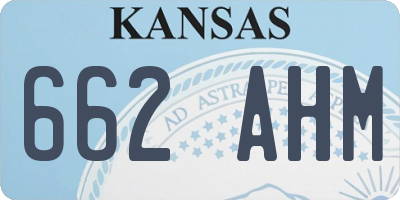 KS license plate 662AHM