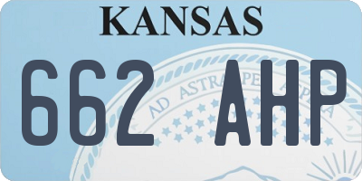 KS license plate 662AHP