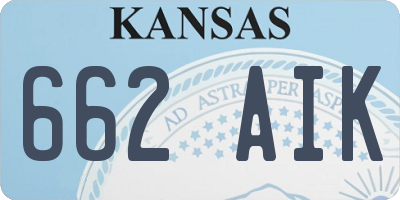 KS license plate 662AIK