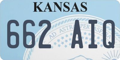 KS license plate 662AIQ