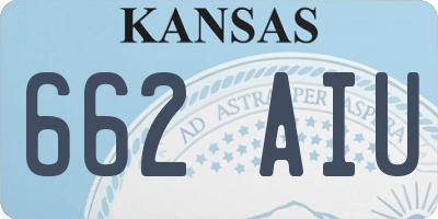 KS license plate 662AIU