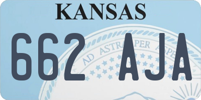 KS license plate 662AJA