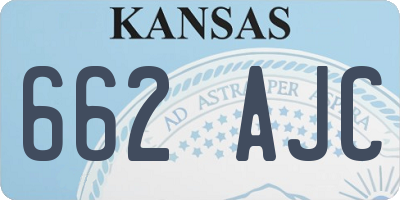 KS license plate 662AJC