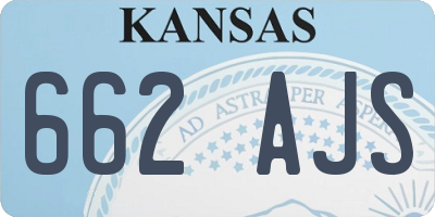 KS license plate 662AJS