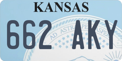 KS license plate 662AKY