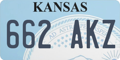 KS license plate 662AKZ